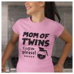 MOM of TWINS - Coffee please! - egyedi női póló ikres anyáknak 
