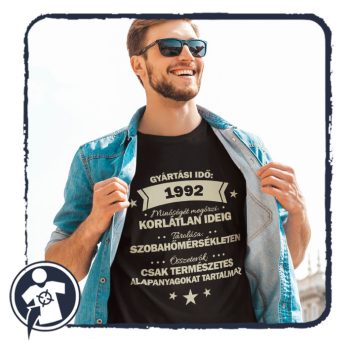 Szülinapi póló - választható évszámmal 