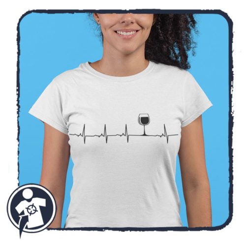 EKG - Bor - vicces női póló