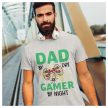 DAD by day GAMER by night - vicces feliratos póló