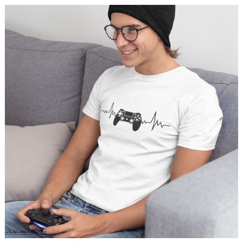 Gamer EKG - férfi póló