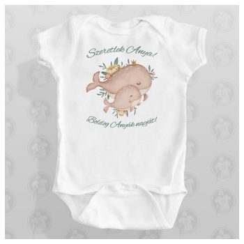 Anyák napi body/póló - Cuki bálnák