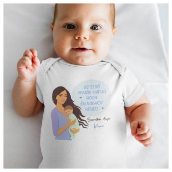   Anyák napi body kisfiúknak - Az első közös Anyák napja - névvel