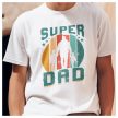 SUPER DAD - feliratos póló / Szuper apa két gyermekkel