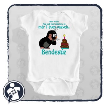   Még csak most születtem, és már 1 éves vagyok - kisvakondos bababody