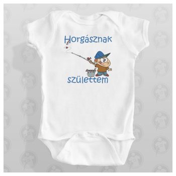 Horgásznak születtem - body/gyerekpóló