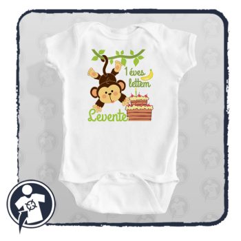 1 éves lettem - Majmos bababody / gyerekpóló