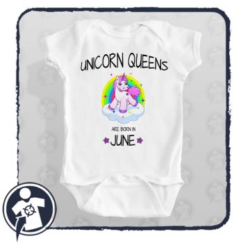 Unicorn Queens are born in - választható hónappal