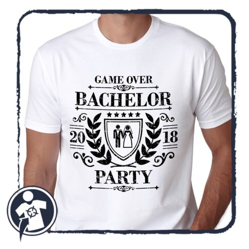 GAME OVER - bachelor party - póló legénybúcsúra
