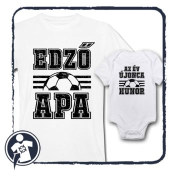 az EDZŐ és az ÚJONC focis APA-FIA szett névvel 