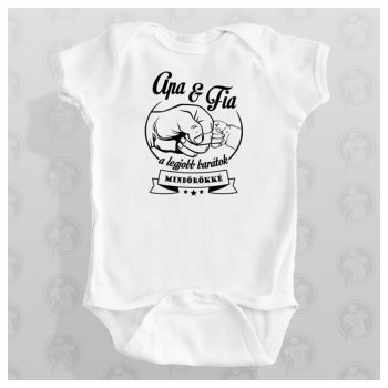   Apa és Fia a legjobb barátok mindörökké - ökölpacsis mintával 