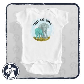   Best Dad Forever feliratú Apák napi body/póló - Elefántos
