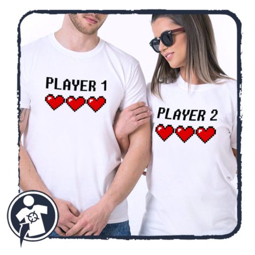 Player 1 & Player 2 - páros póló