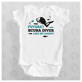   Future scuba driver like my Daddy - feliratos body/póló a jövő búvárjainak 