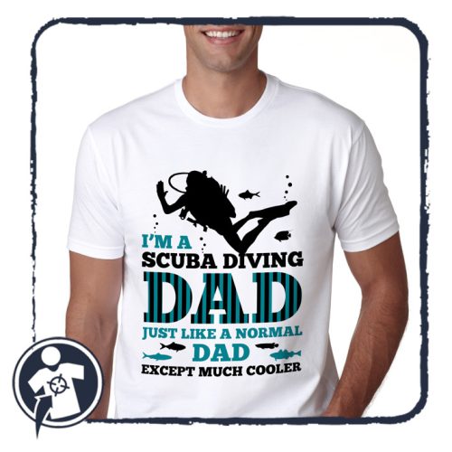 Búvár Apa sokkal menőbb... - angol feliratos póló
