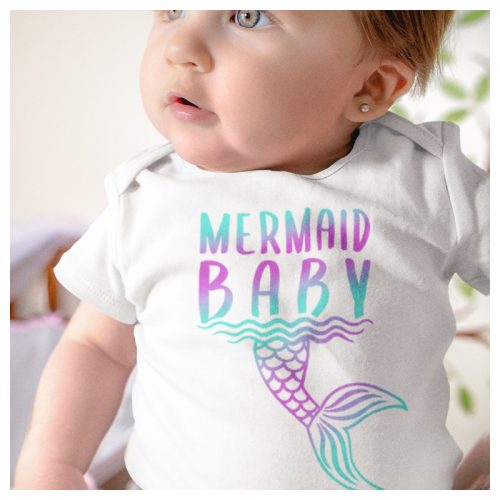 Mermaid Baby - Sellő Baba - bababody/ gy.póló