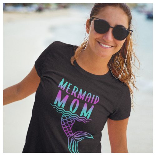 Mermaid Mom - feliratos női póló - Sellő Anyukáknak 
