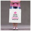 Csak nyugi - sminkes vagyok - vicces feliratos vászonszatyor