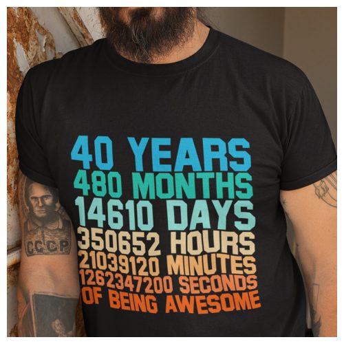 Szülinapi póló - 40. születésnapra 