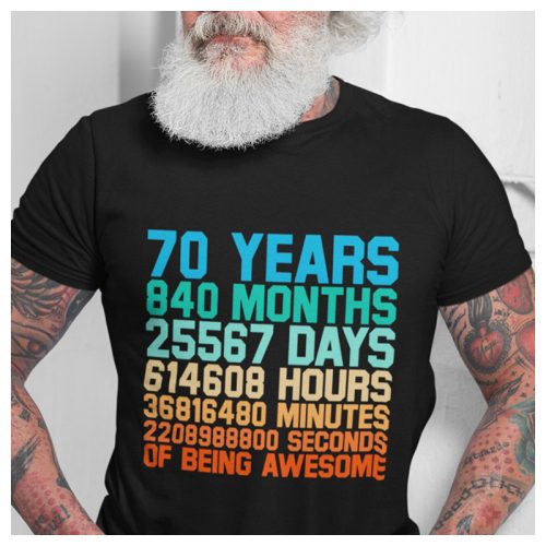 Szülinapi póló - 70. születésnapra