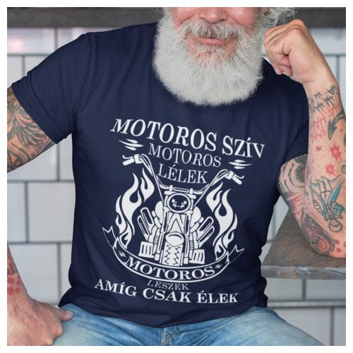 Motoros szív, motoros lélek - póló