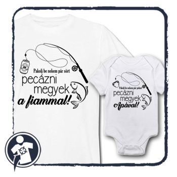 Pecázni megyek a fiammal! - Horgászos Apa-fia szett  