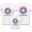 Super Family - szuperhősös családi szett - Super Dad / Mom / Kid / Baby 
