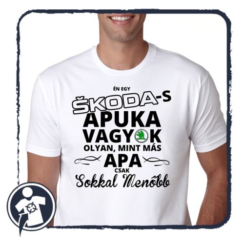 SKODA-s Apuka sokkal menőbb - póló