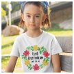 Első Fesztiválom - virágos body / gyerekpóló - egyedi felirattal, dátummal 