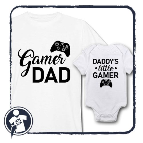 Gamer Dad & Daddy's little gamer - APA-LÁNYA / -FIA szett