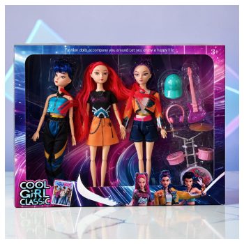 Éneklő kpop demon hunters baba 30 cm – Rumy Mira Zoey figura díszdobozban