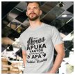 XL-es zöld póló - Ikres apuka vagyok ... - vicces feliratos póló 
