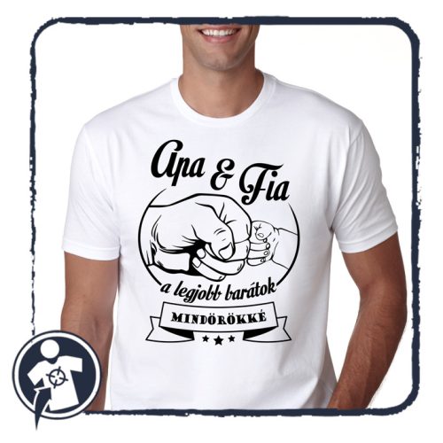128-as gyerekpóló / Apa és Fia a legjobb barátok mindörökké 