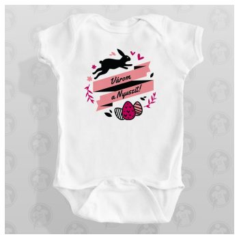 Húsvéti body / gyerek póló - Várom a Nyuszit! 