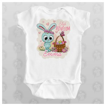   Első Húsvétom - cuki nyuszis húsvéti állatos body / gy. póló - saját névvel 