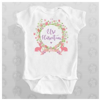   Egyedi Húsvéti body - első Húsvétom - felirattal és évszámmal 