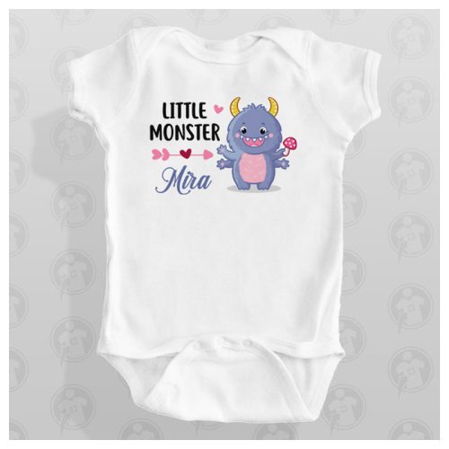 Little Monster - bababody / gyerekpóló saját névvel 