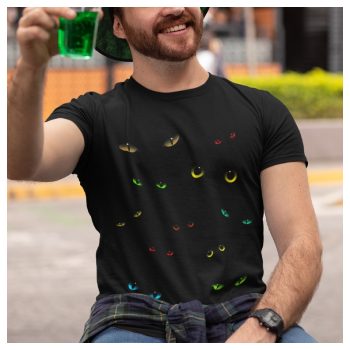 Szemek a sötétben - Halloweeni póló