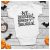 Ne ijesztgess, könnyen bekakilok feliratú fehér halloween baba body szellemes mintával