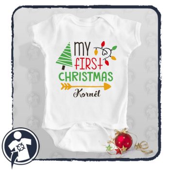   My first Christmas - Első Karácsonyom - neves body/gyerekpóló