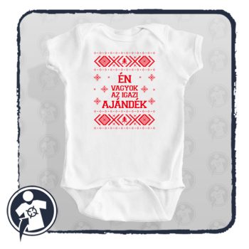  Én vagyok az igazi ajándék - karácsonyi body/gyerekpóló