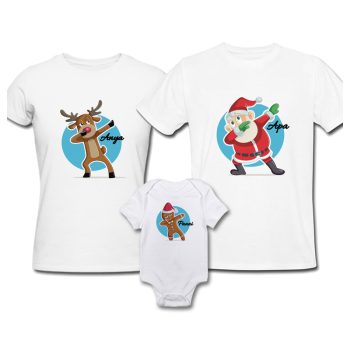   Karácsonyi családi szett - táncoló Mikulás Rénszarvas Mézi Manó