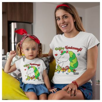 Karácsonyi unikornisos Anya - Lánya szett 