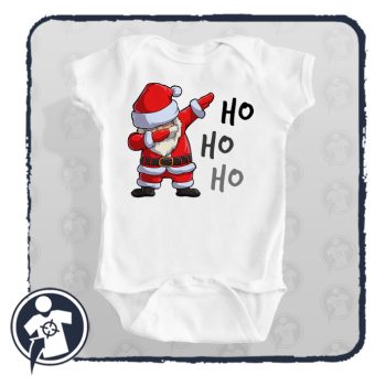   Karácsonyi body/gyerekpóló táncoló télapóval - Ho-Ho-Ho