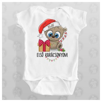   Első karácsonyom - Cuki karácsonyi mackó body / gyerekpóló