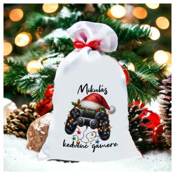 Mikulás zsák névre szóló / Mikulás kedvenc gamere