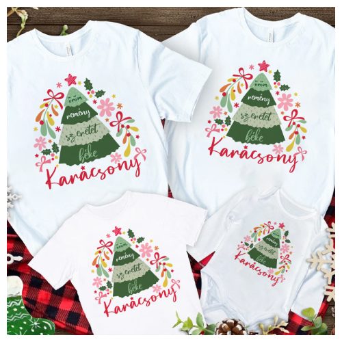 Karácsonyi családi szett - Öröm, Remény, Szeretet, Béke