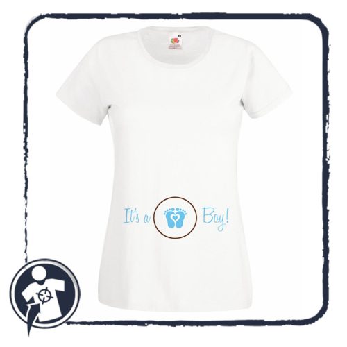 It's a boy! - tappancs mintás női póló