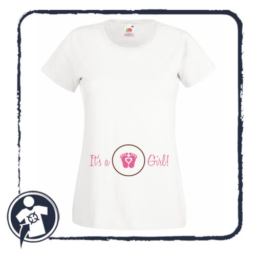 It's a girl! - tappancs mintás női póló
