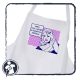 Kötény - hagymát sirató képregény leánykával - pop-art-szerű stílusban 